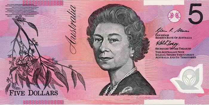 ავსტრალიურ $5-იან ბანკნოტზე ბრიტანეთის მონარქებს აღარ გამოსახავენ
