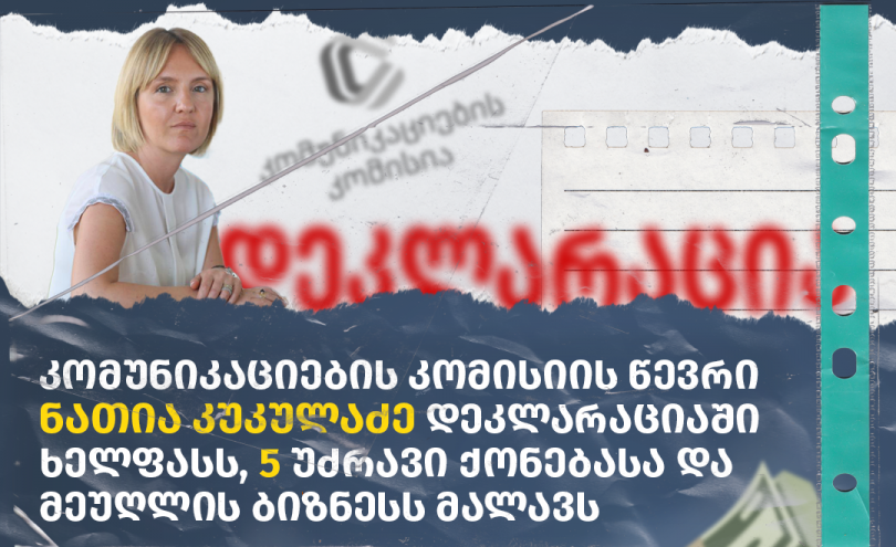 ComCom-ის წევრი დეკლარაციაში ხელფასს, 5 უძრავ ქონებასა და მეუღლის ბიზნესს მალავს - TI